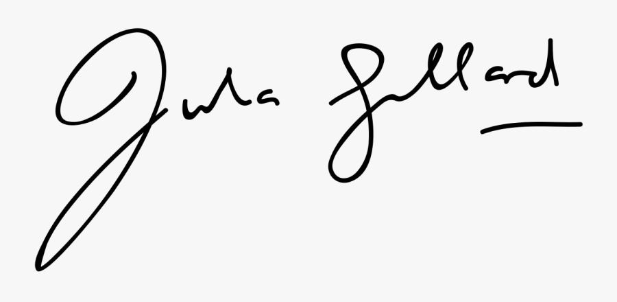 Julia Gillard Signature Clipart , Png Download - Julia Gillard Signature, Transparent Clipart