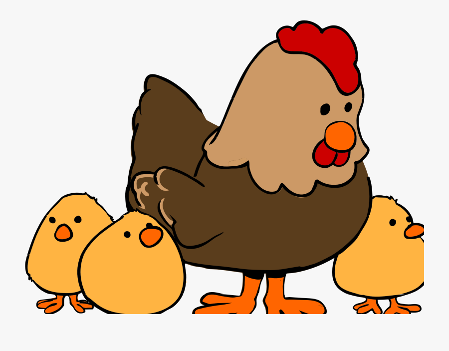 Hen And Chicks Cartoon 4 Der 34 Hen And Chicks Cartoon - Bird Chicks Cartoon Mother Hen, Transparent Clipart