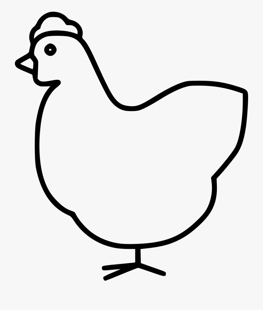 Observation Clipart Black And White Hen Hen Svg Png, Transparent Clipart