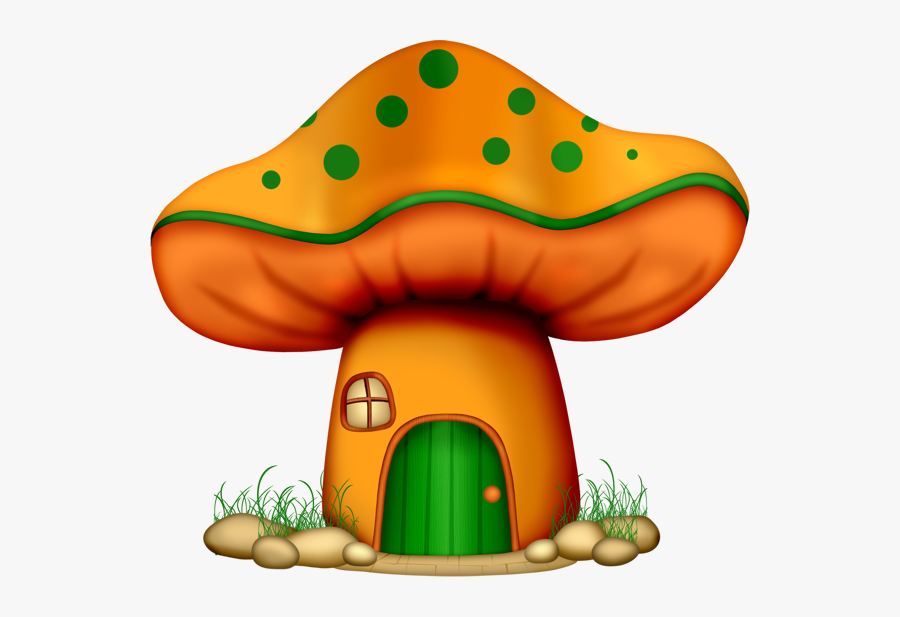 Mushroom House Clipart, Transparent Clipart