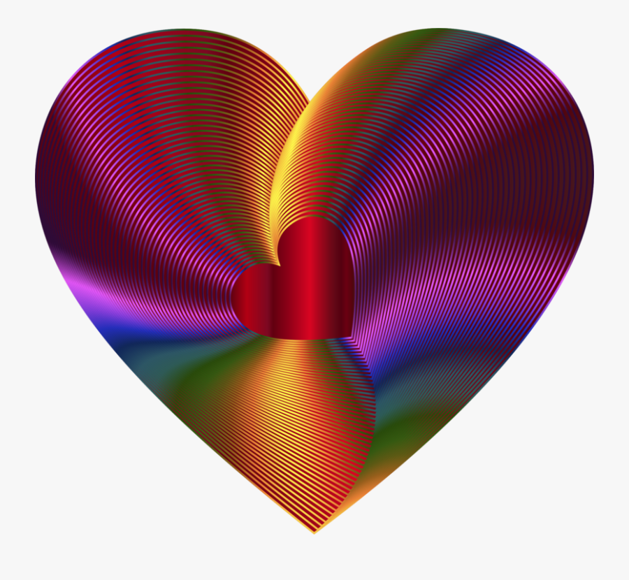 Heart,magenta,circle - Png Heart Color, Transparent Clipart
