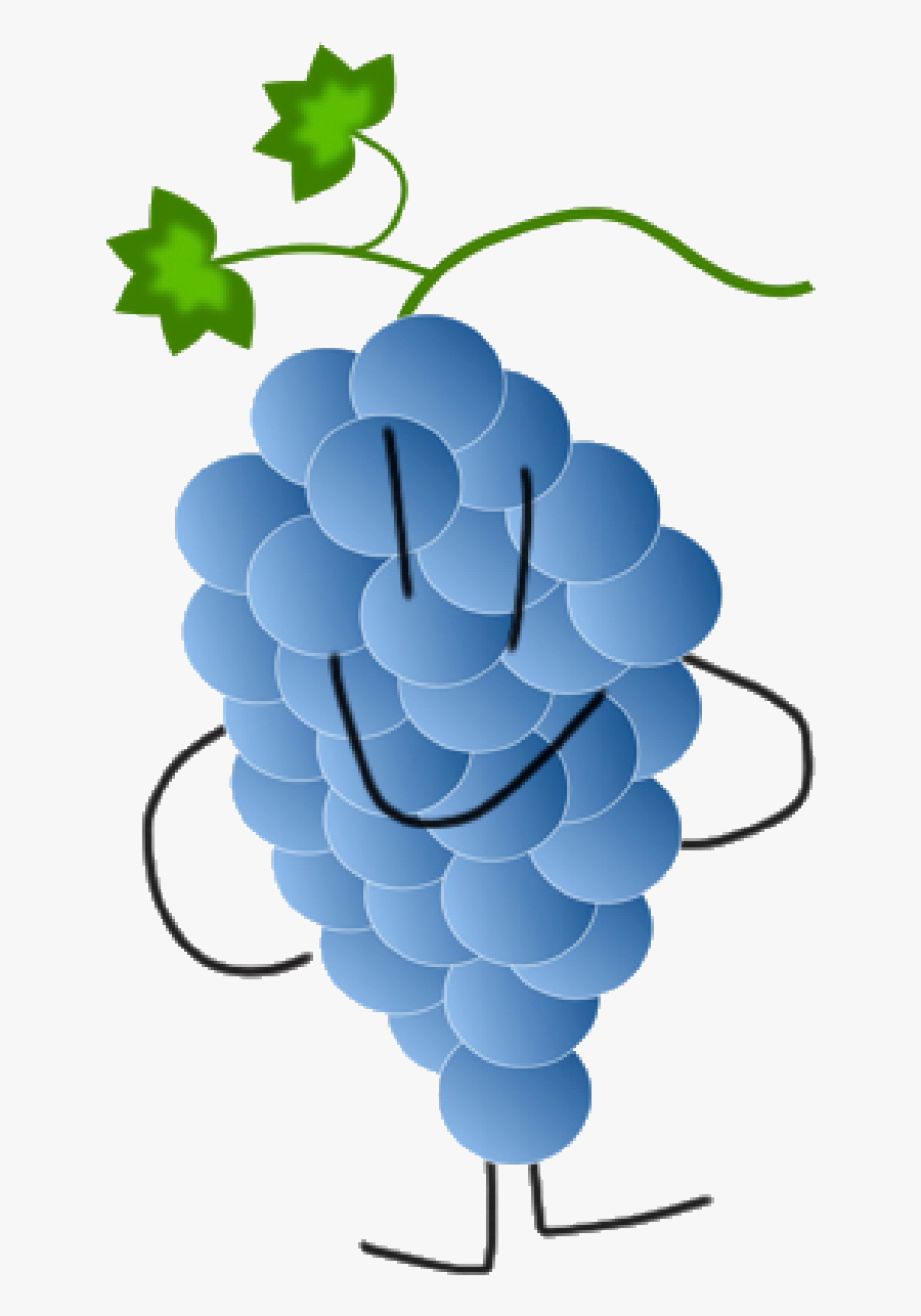 Big Blue Raspberry - Purple Color Grapes, Transparent Clipart