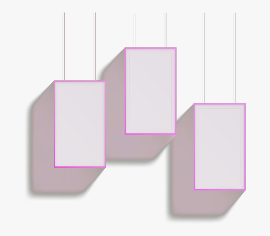 #frame #hanging #3d #border #squares #pink - Hanging Frame Png Pink, Transparent Clipart