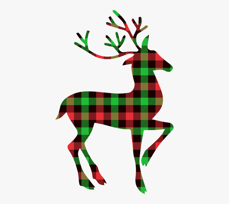 Christmas Reindeer Clipart Silhouette, Transparent Clipart