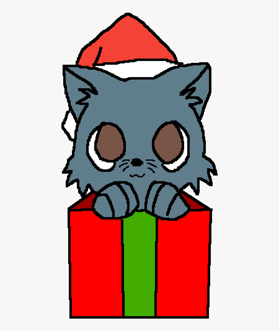 Cute Cartoon Christmas Cats, Transparent Clipart