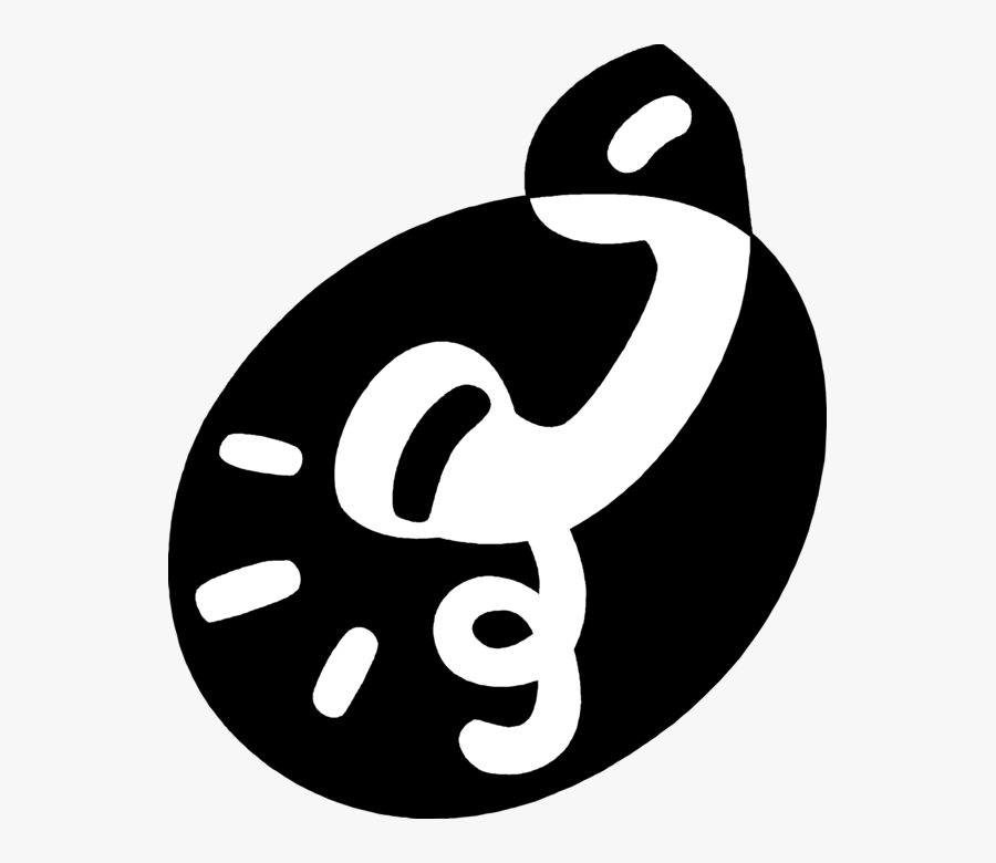 Vector Illustration Of Telephone Phone Handset Receiver - Illustration, Transparent Clipart