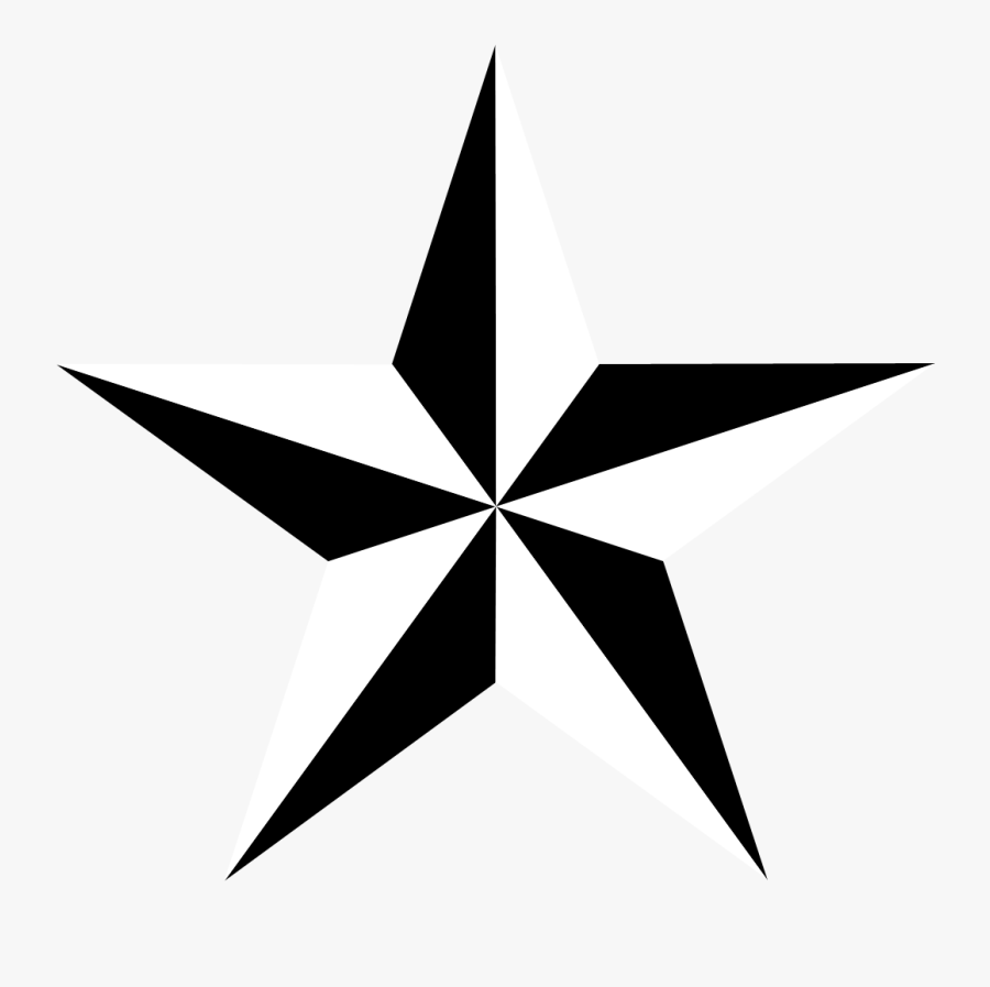 Nautical Star Picture - 5 Point 3d Star, Transparent Clipart