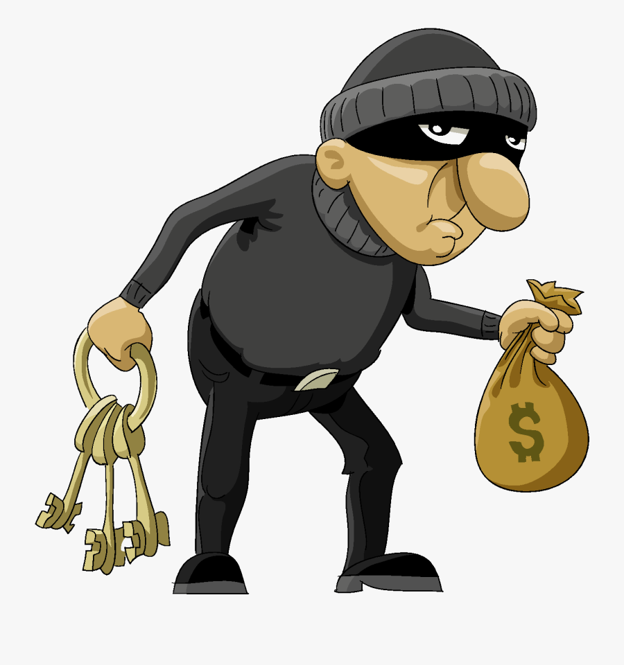 Mass Traffic Blueprint - Robbery Cartoon, Transparent Clipart