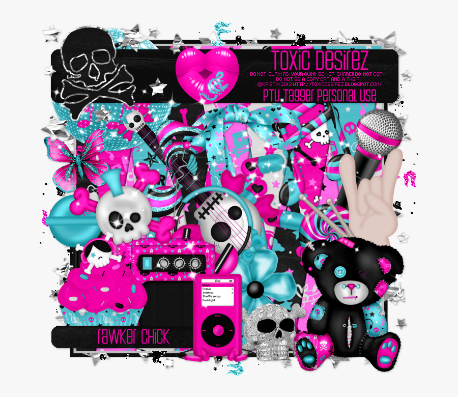 Girly Skull Clipart, Transparent Clipart