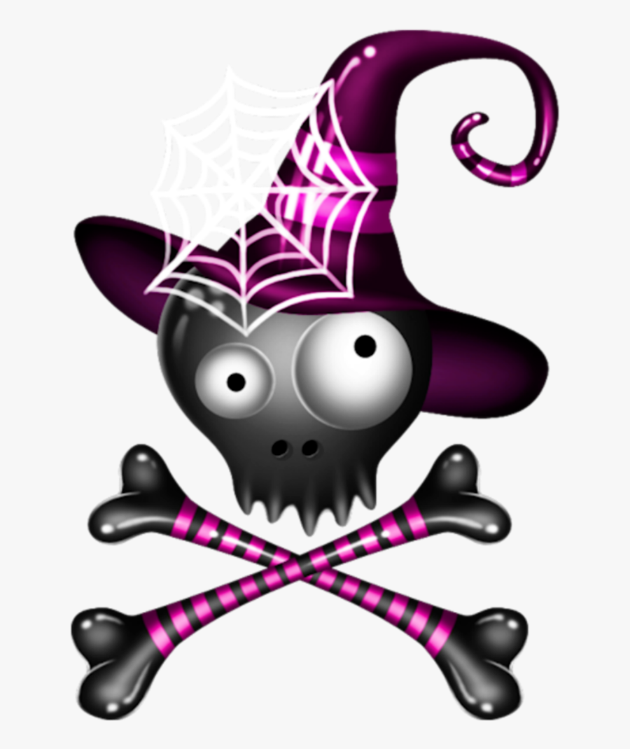 #pink #girly #skulls, Transparent Clipart