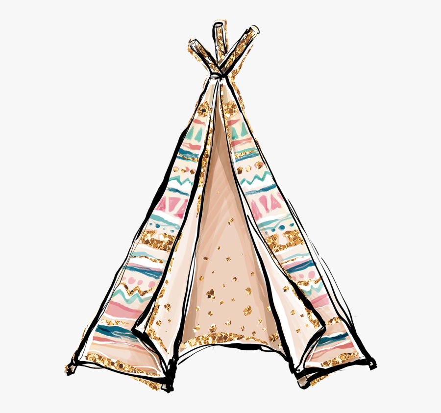 Transparent Boho Clipart - Boho Baby Shower Invitation, Transparent Clipart