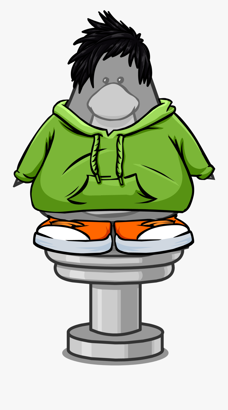 Penguin Mannequin Sprite - Club Penguin With Glasses, Transparent Clipart