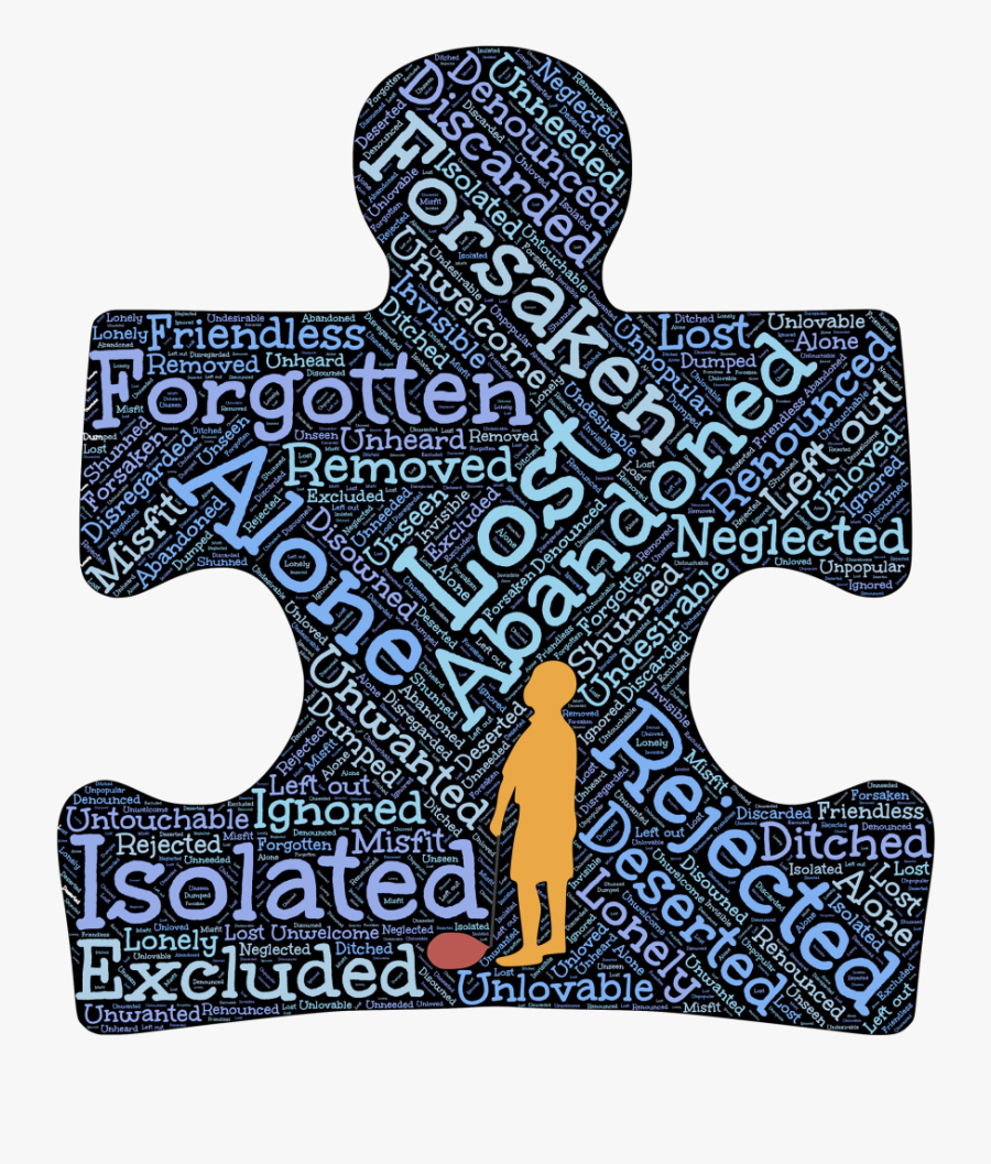 How To Overcome The Feeling Of Rejection - Loneliness Symbols Of Isolation, Transparent Clipart