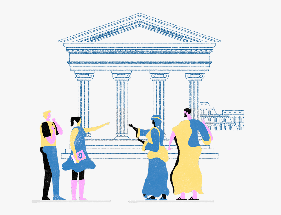 Illustration Depicting Modern Student Interacting With - Illustration, Transparent Clipart