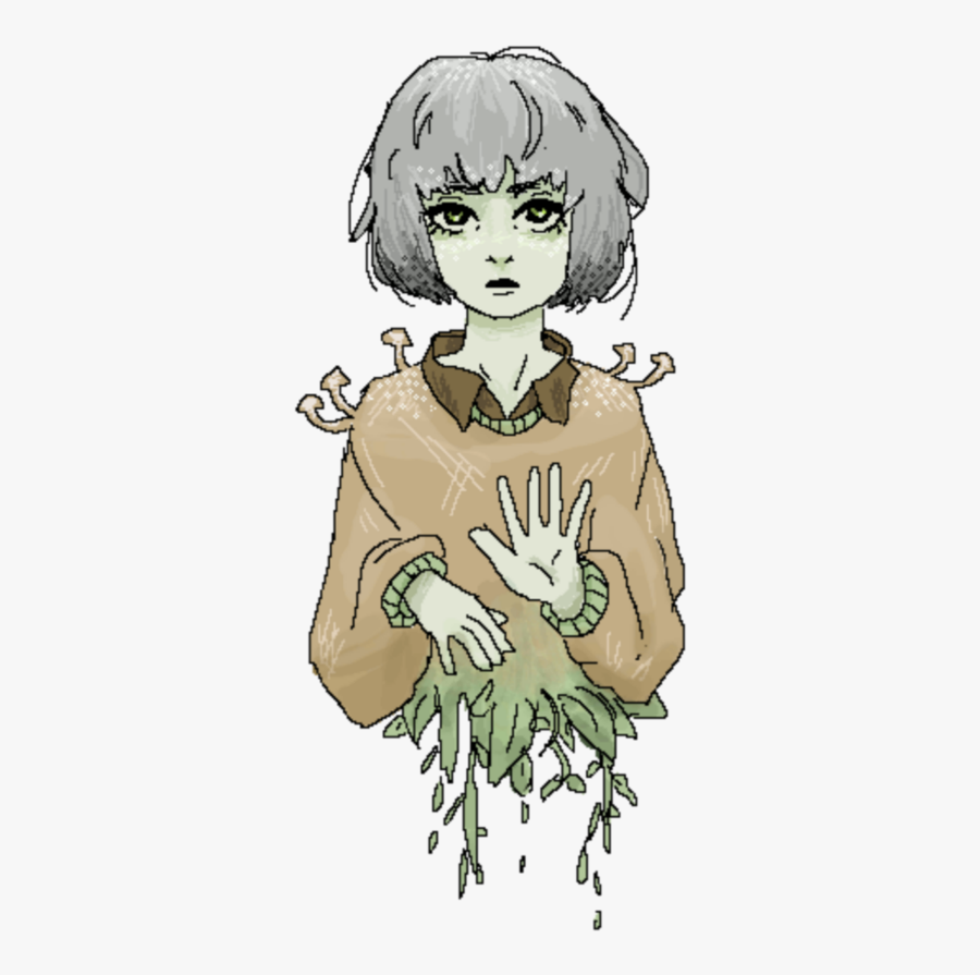 #zombiegirl #glitch #cute #aesthetic #girl #cartoon - Illustration, Transparent Clipart