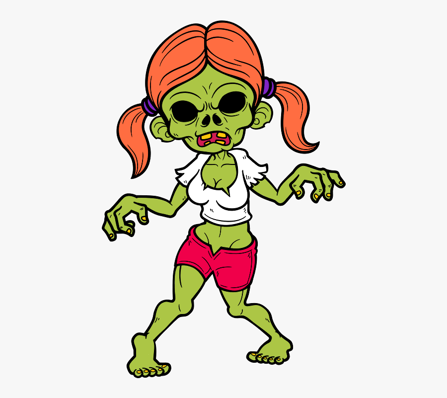 #zombies #zombie #zumbi #morto #mortovivo #zombiegirl - Female Zombie Clipart, Transparent Clipart