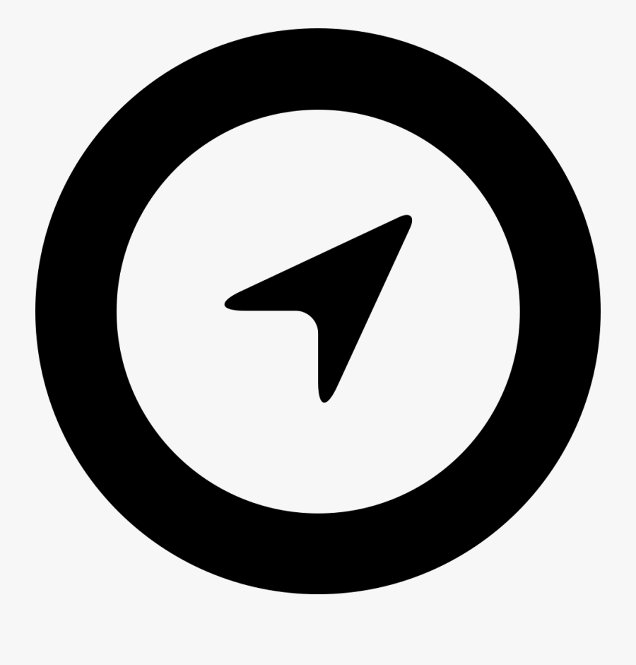 Shooting Target Clip Art Navigation Sign - Bulls Eye Black And White, Transparent Clipart