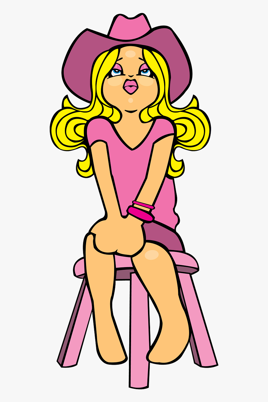Cow Girl Pixabay, Transparent Clipart