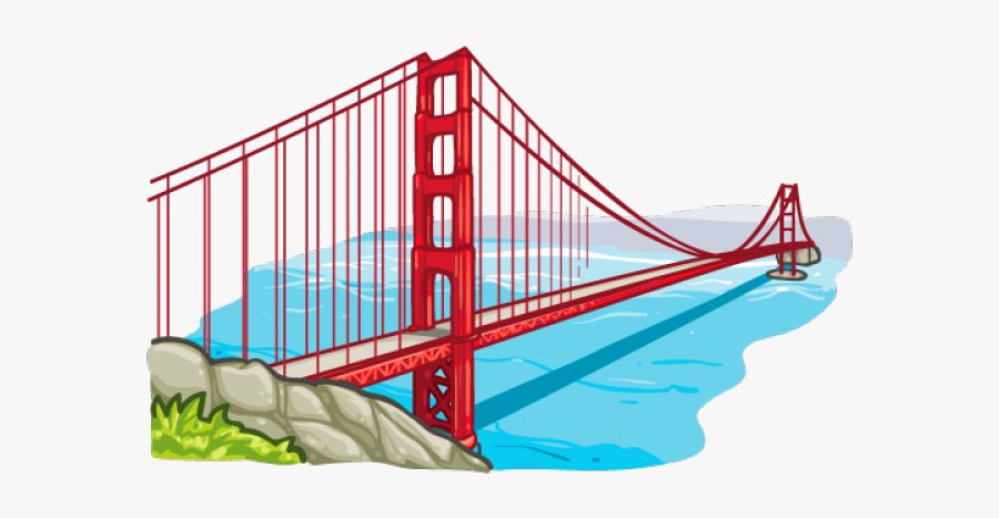 San Francisco Bridge Clipart, Transparent Clipart