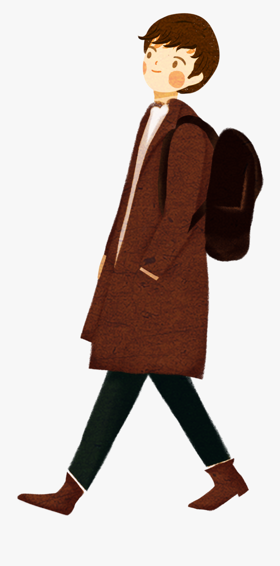 Transparent Old Man Walker Clipart - Man Walking Animation Png, Transparent Clipart