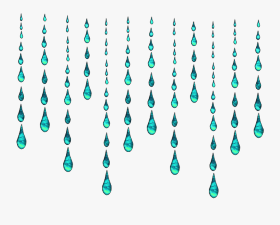 #raindrops #rain #border #edge #drops #tears #water - Transparent Rain Border, Transparent Clipart