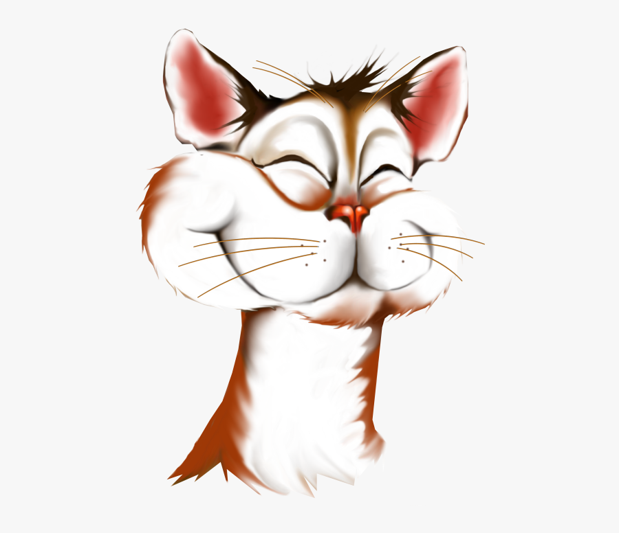 Cartoon Kitty Face - Cartoon, Transparent Clipart