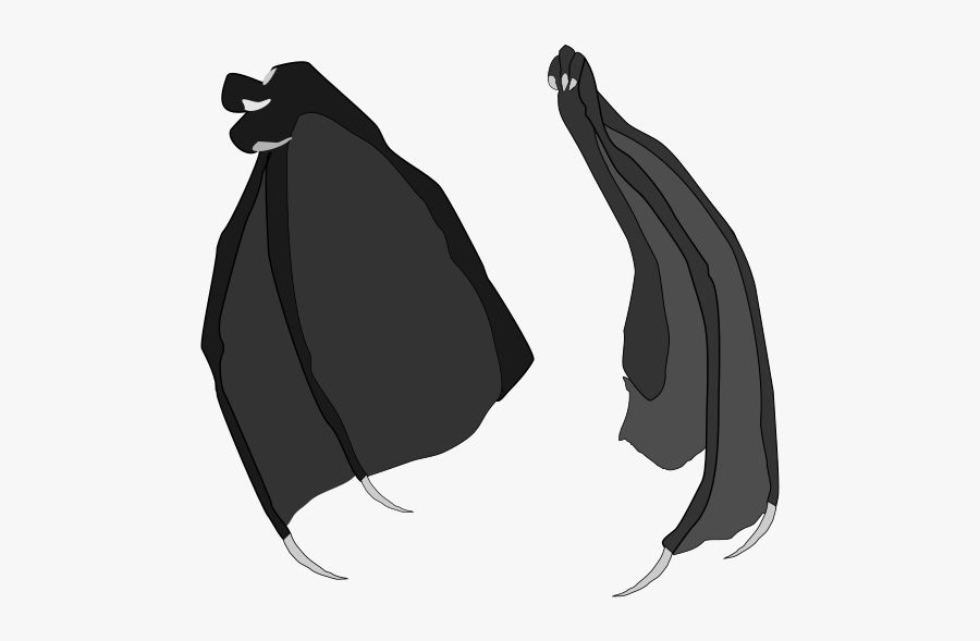 Dragon Wings Vector Stock Blk - Transparent Dragon Wing, Transparent Clipart