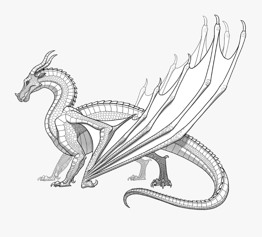 Realistic Dragon Coloring Pages, Transparent Clipart