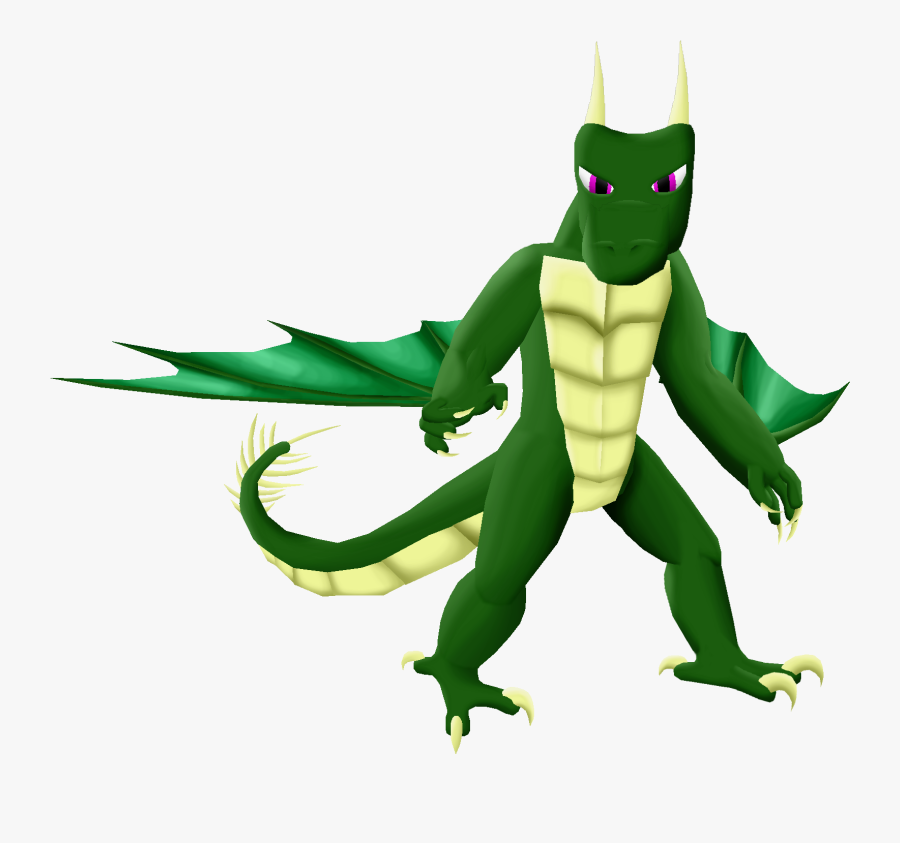 Bipedal Dragon - Cartoon, Transparent Clipart