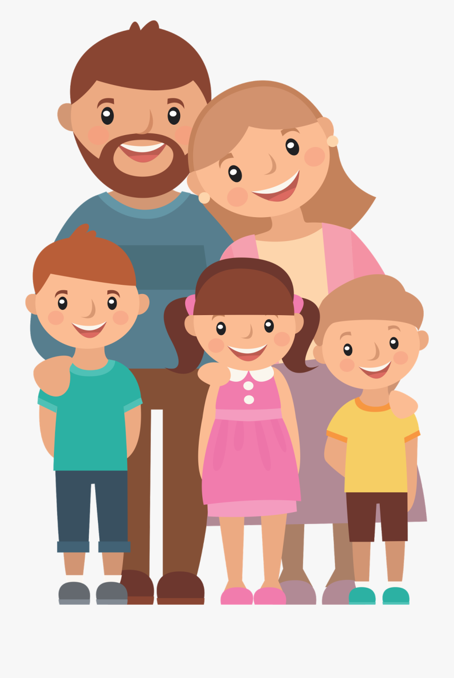 Transparent Family Cartoon Png, Transparent Clipart
