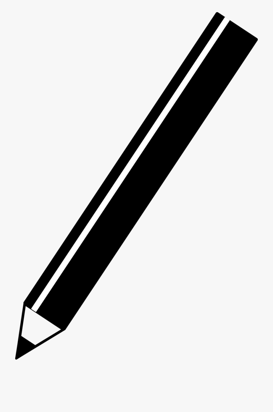 Pencil Pen Write - Clip Art Pencil Silhouette, Transparent Clipart