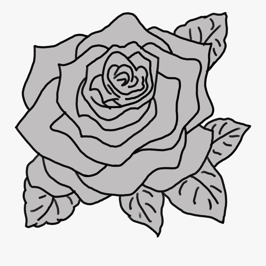 Free Clipart Black And White Roses, Transparent Clipart