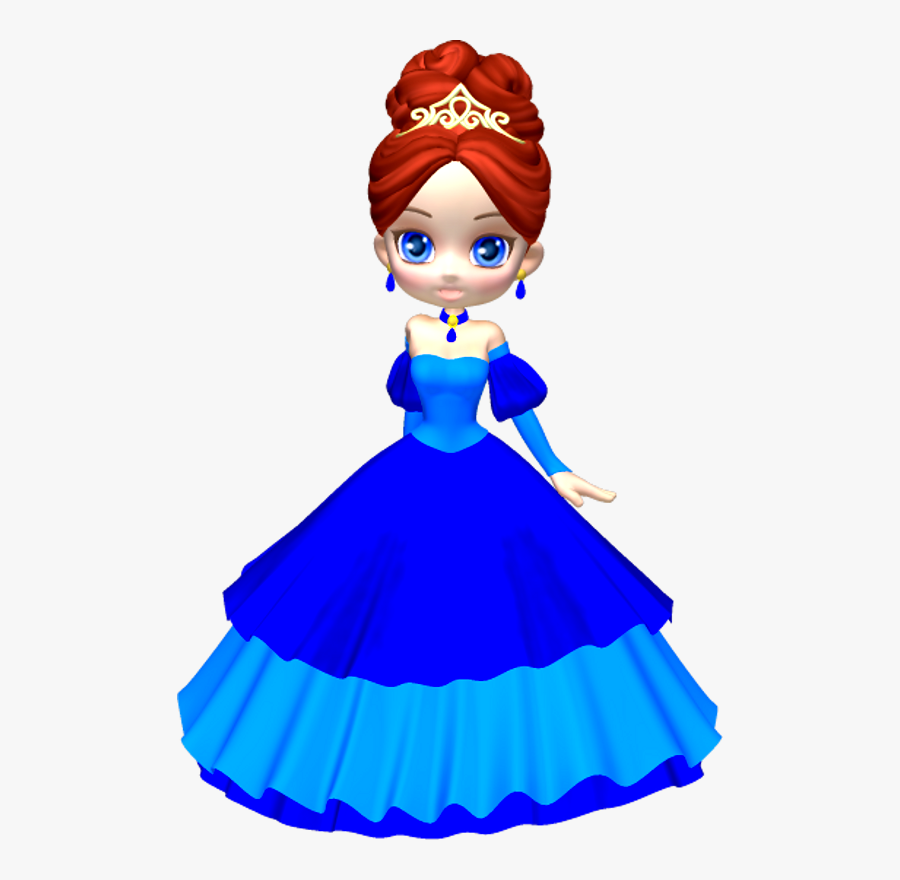 Princess In Blue Poser Png Clipart By Clipartcotttage - Clip Art Princess Png, Transparent Clipart