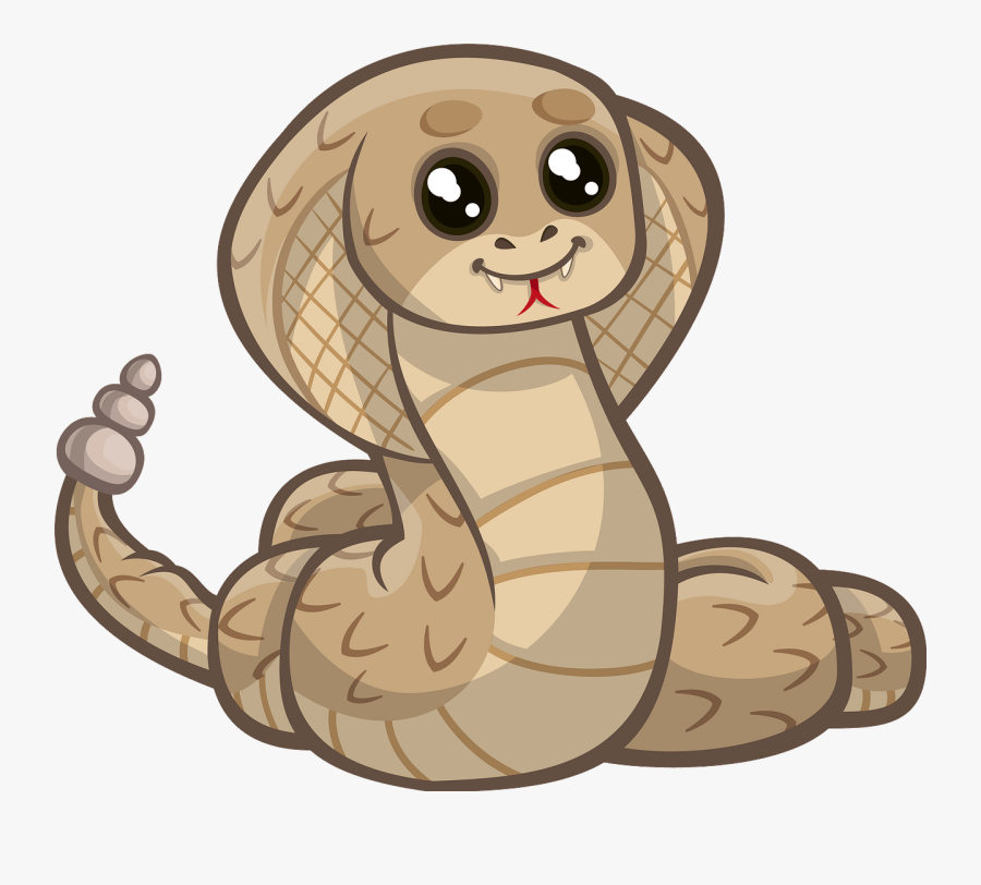 Cute Snake Logo, Transparent Clipart