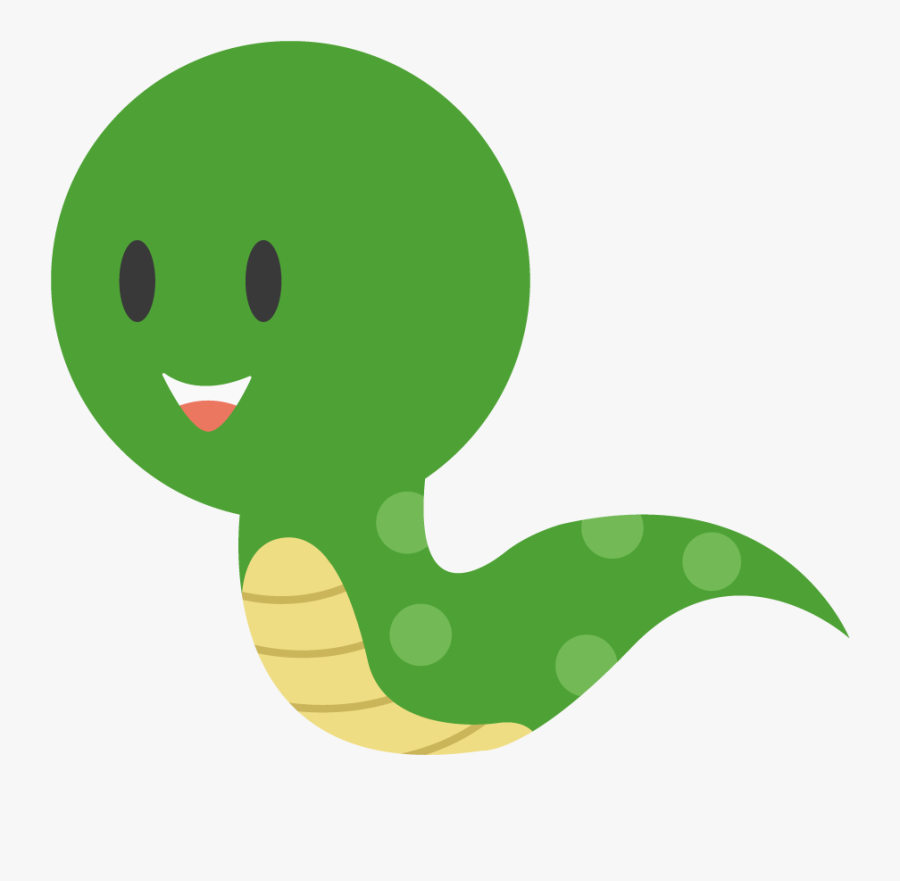 緑色のヘビ A Green Snake - Green Snake Cartoon Png, Transparent Clipart