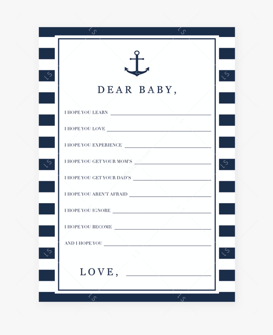 Printable Baby Shower Games Baby Predictions, Transparent Clipart