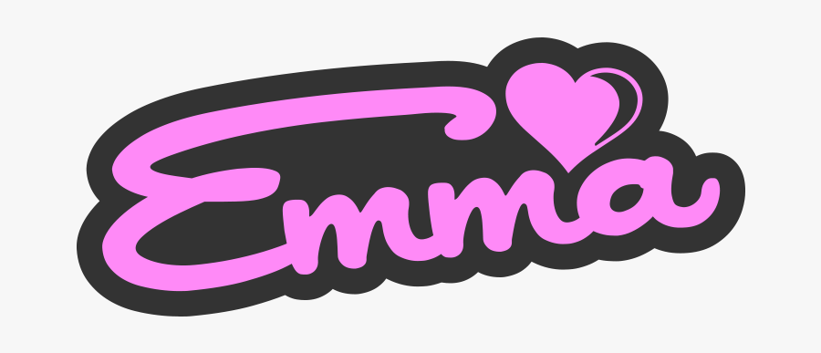 Emma Sweet Name Sign Png - Illustration, Transparent Clipart