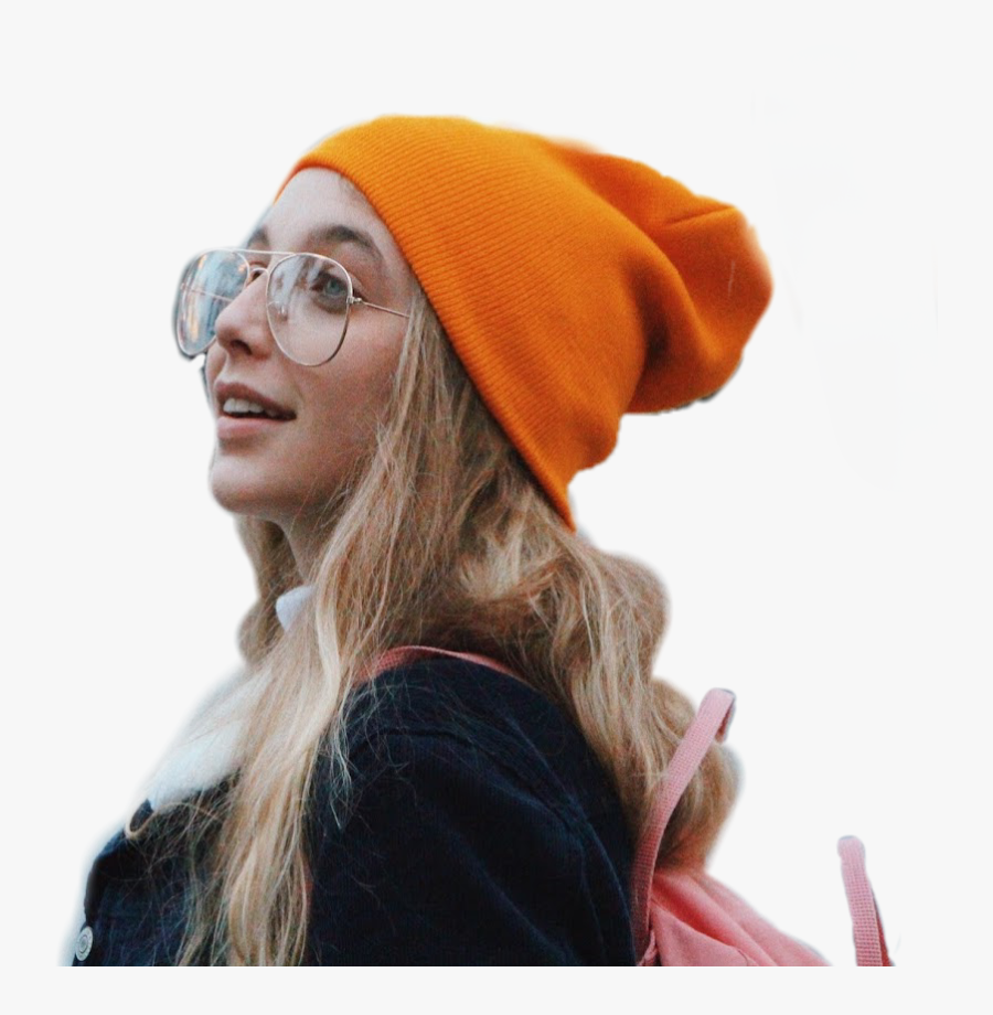Transparent Emma Png Emma Chamberlain In A Beanie Free Transparent Clipart Clipartkey