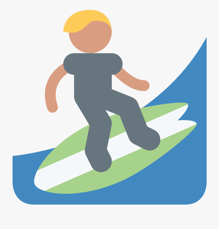 Emoji Surf, Transparent Clipart