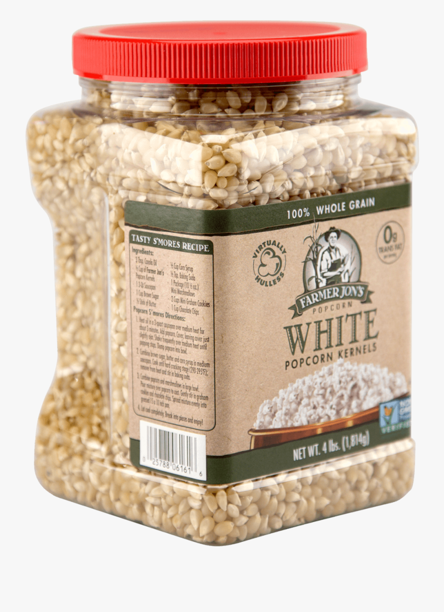 Farmer Jon"s Virtually Hulless White Popcorn Kernels - Popcorn Kernels Png, Transparent Clipart