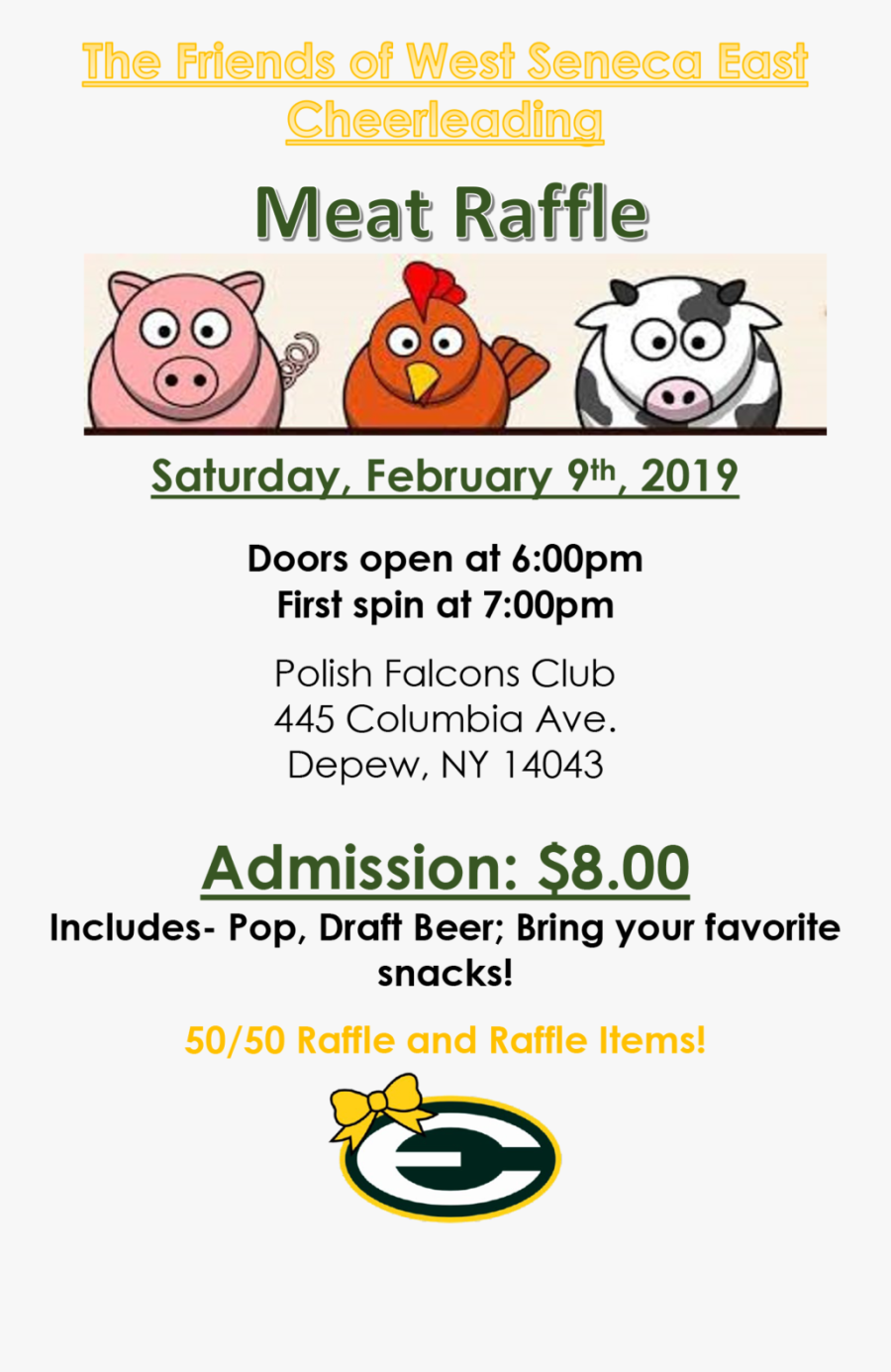 The Friends Of West Seneca East Cheerleading - Cartoon, Transparent Clipart