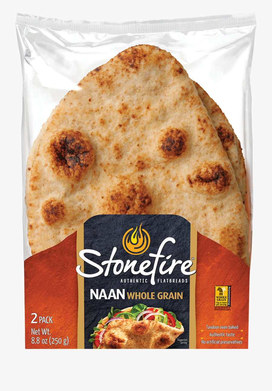 Stonefire Whole Grain Naan, Transparent Clipart