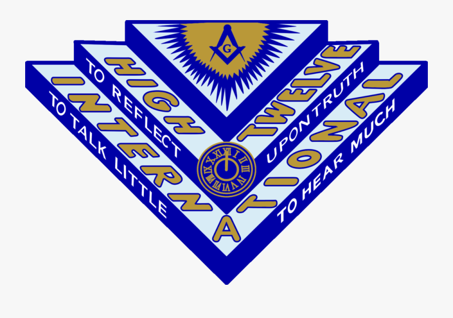 High Twelve Masonic, Transparent Clipart
