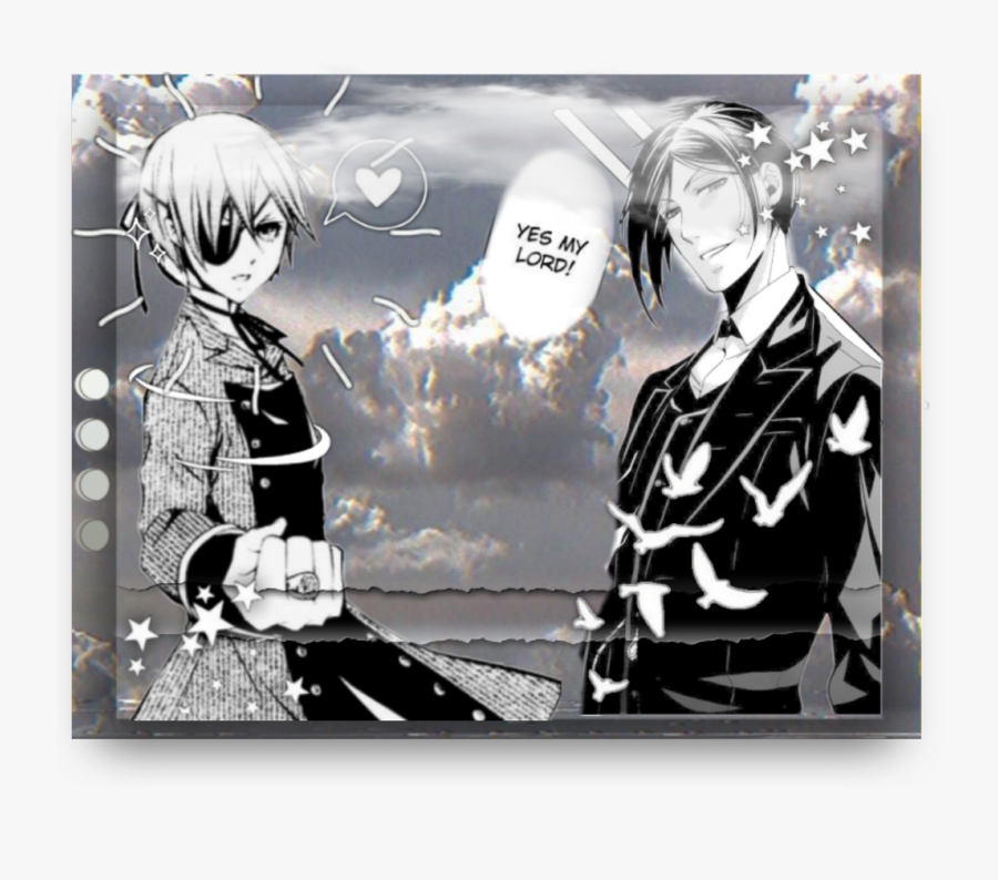 A Black Butler Aesthetic, Sebastian Michaelis And Ciel - Sebastian Black Butler Aesthetic, Transparent Clipart