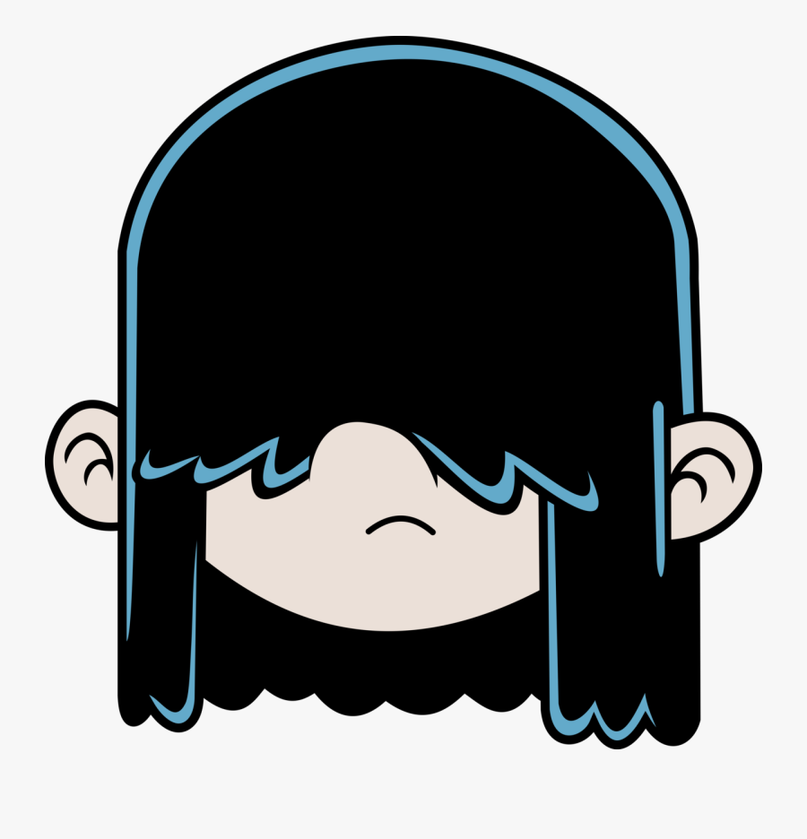 Lucy Fernan Loud Head Vector Clipart , Png Download - Loud House Emo Girl, Transparent Clipart