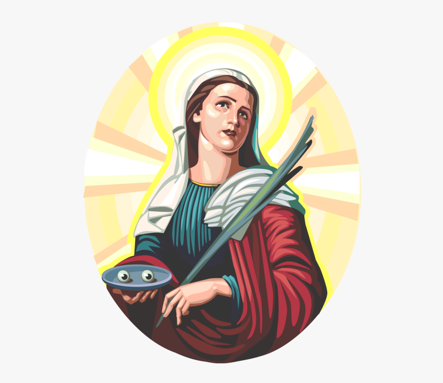 Saint Lucy, Roman Catholic Saint - Imagem Santa Luzia Png, Transparent Clipart