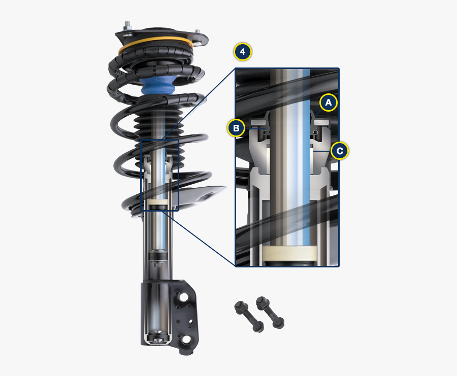 Moog Complete Strut Assemblies Product Detail - Strut For A Car, Transparent Clipart