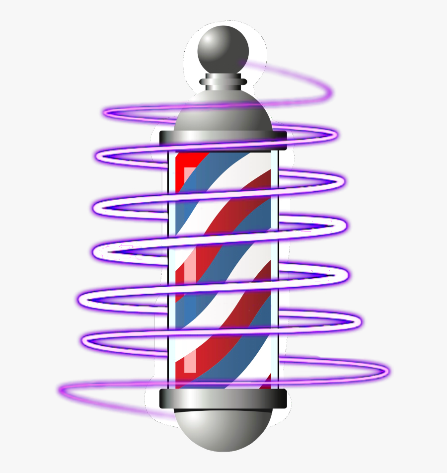 #barbershop #barber #haircut #hair #freetoedit - Barber Pole, Transparent Clipart