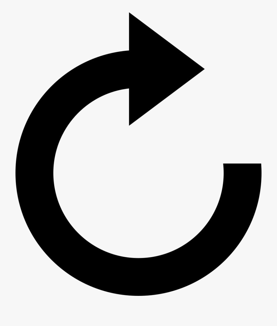 Curved Arrow - Refresh Icon Jpg, Transparent Clipart