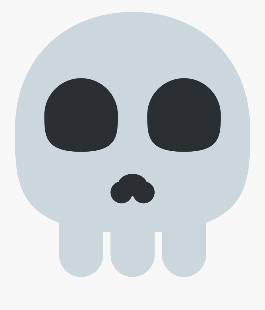 Skull,clipart - Skull Emoji Twitter, Transparent Clipart